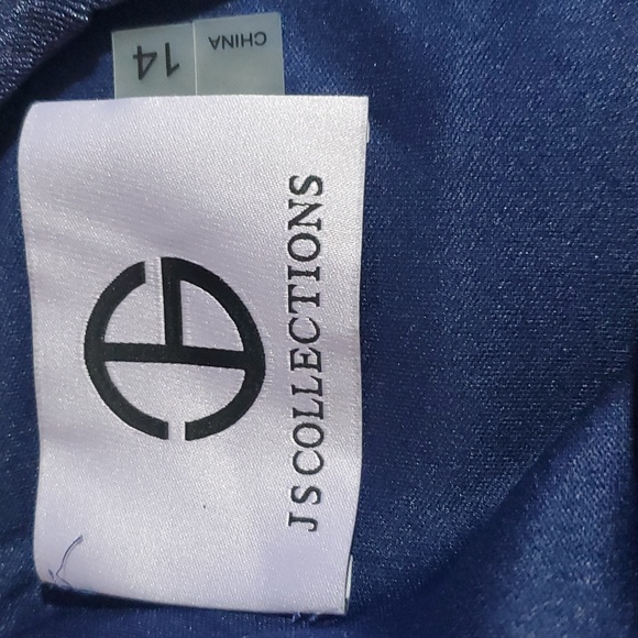 JS Collections Women's Purple Violeta Metallic Gathered Cocktail Midi Dress - Picture 13 of 15